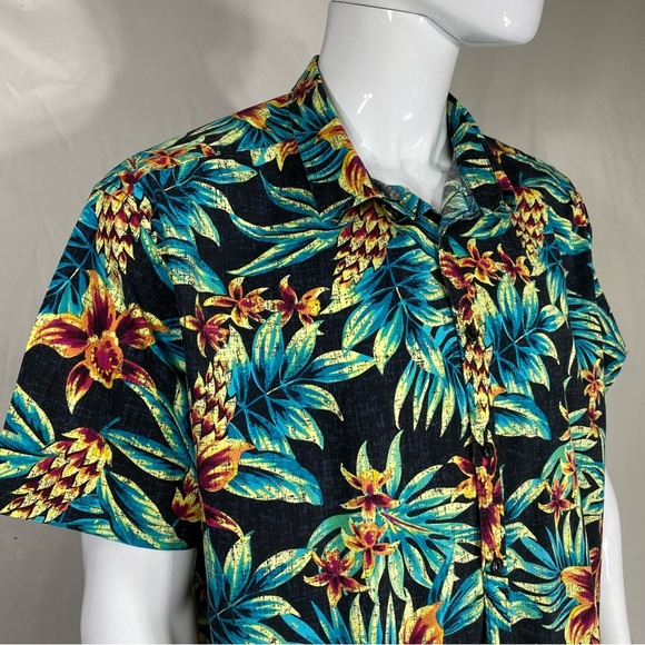 George Men’s Slim Fit Hawaiian Vacation Button Down - Picture 2 of 7